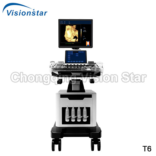 T6 4D Color Doppler Trolley Type Ultrasound Machine