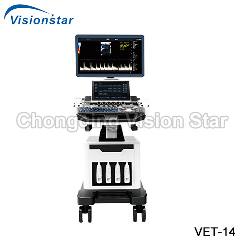 VET-14 4D Echo Color Doppler Trolley Type Vet Ultrasound