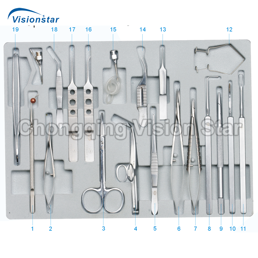 SZY-CBM19 Ophthalmic Operation Instrument Set