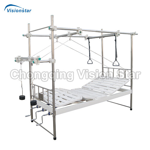 A23 Multifunction Traction Bed with Stainless Steel Bed Head and Support