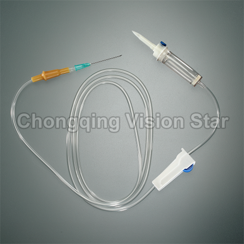 Luer Slip IV Infusion Set with Syringe Needle with Y Site Injection Port
