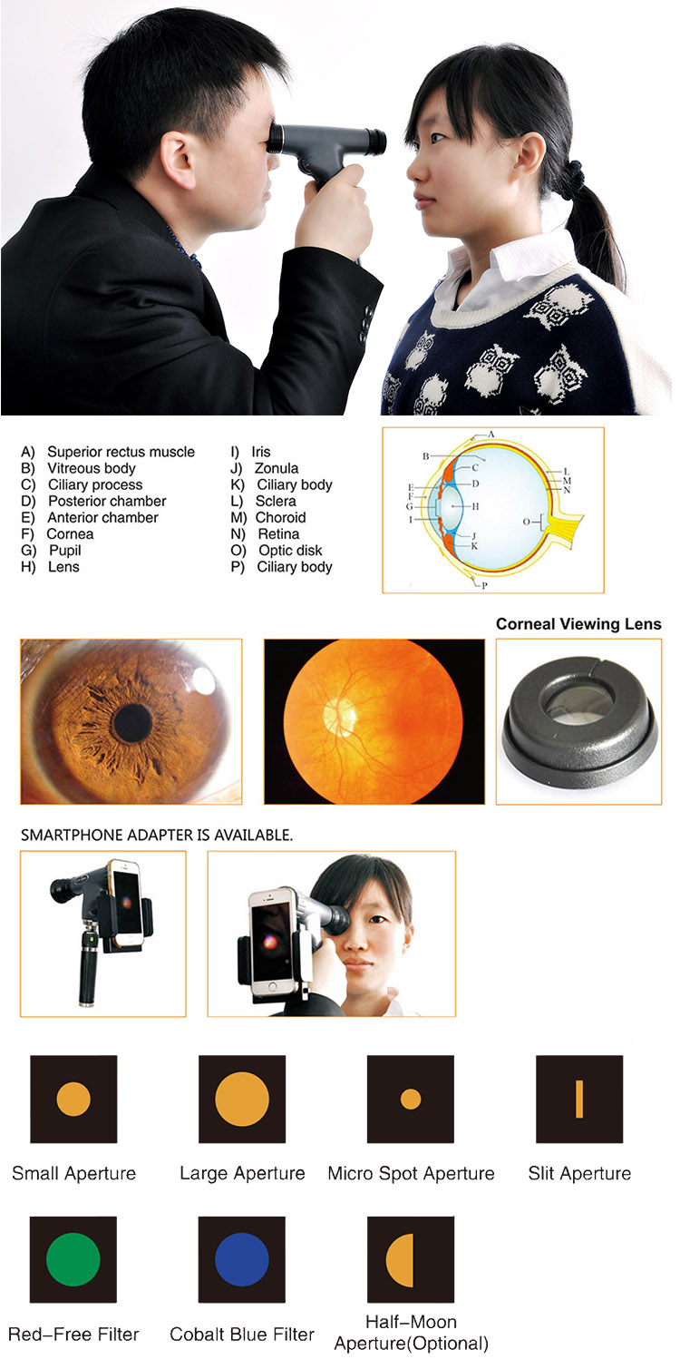 NJC-800 Pantoscopic Ophthalmoscope